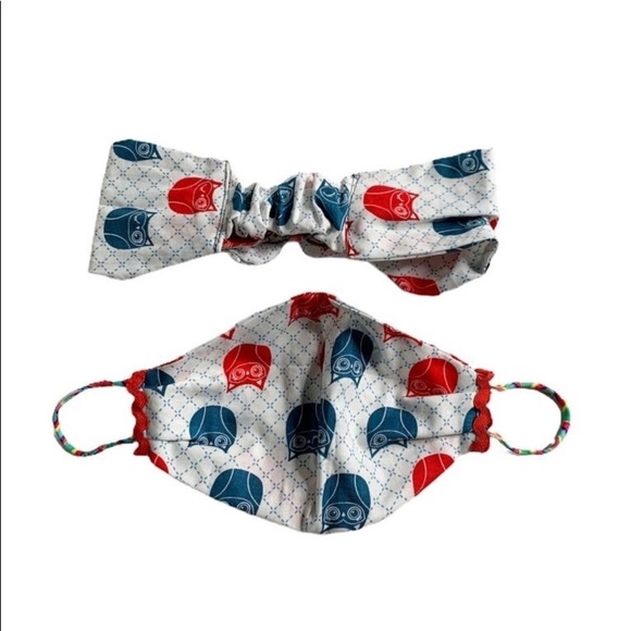 Handmade Face Mask set with head band included! - Picture 2 of 6